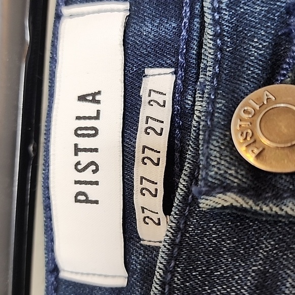 NEW Pistola ALine High Rise Super Skinny Ankle Jeans Roman Holiday Luxury Summer - Picture 8 of 12